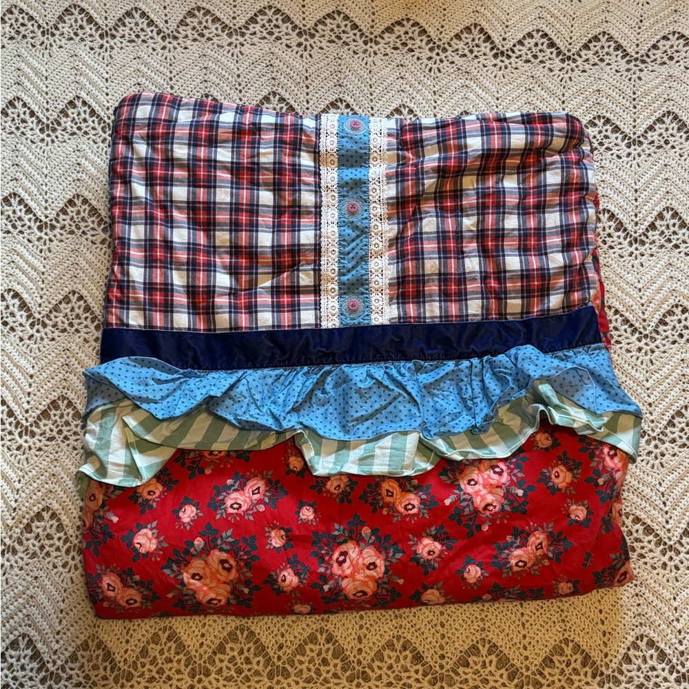 Matilda Jane Bed Of Roses Girl’s Sleeping Bag Whimsical Patchwork Boho Bedding